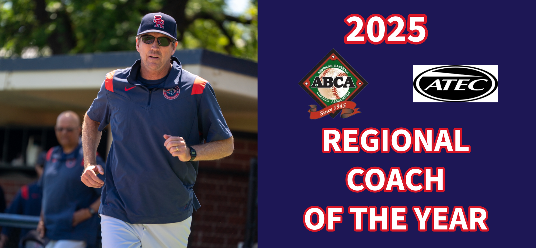 Coach Neidlinger 2025 ABCA/ATEC Regional Coach of the Year