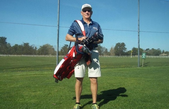 Ron Myers on golf course.