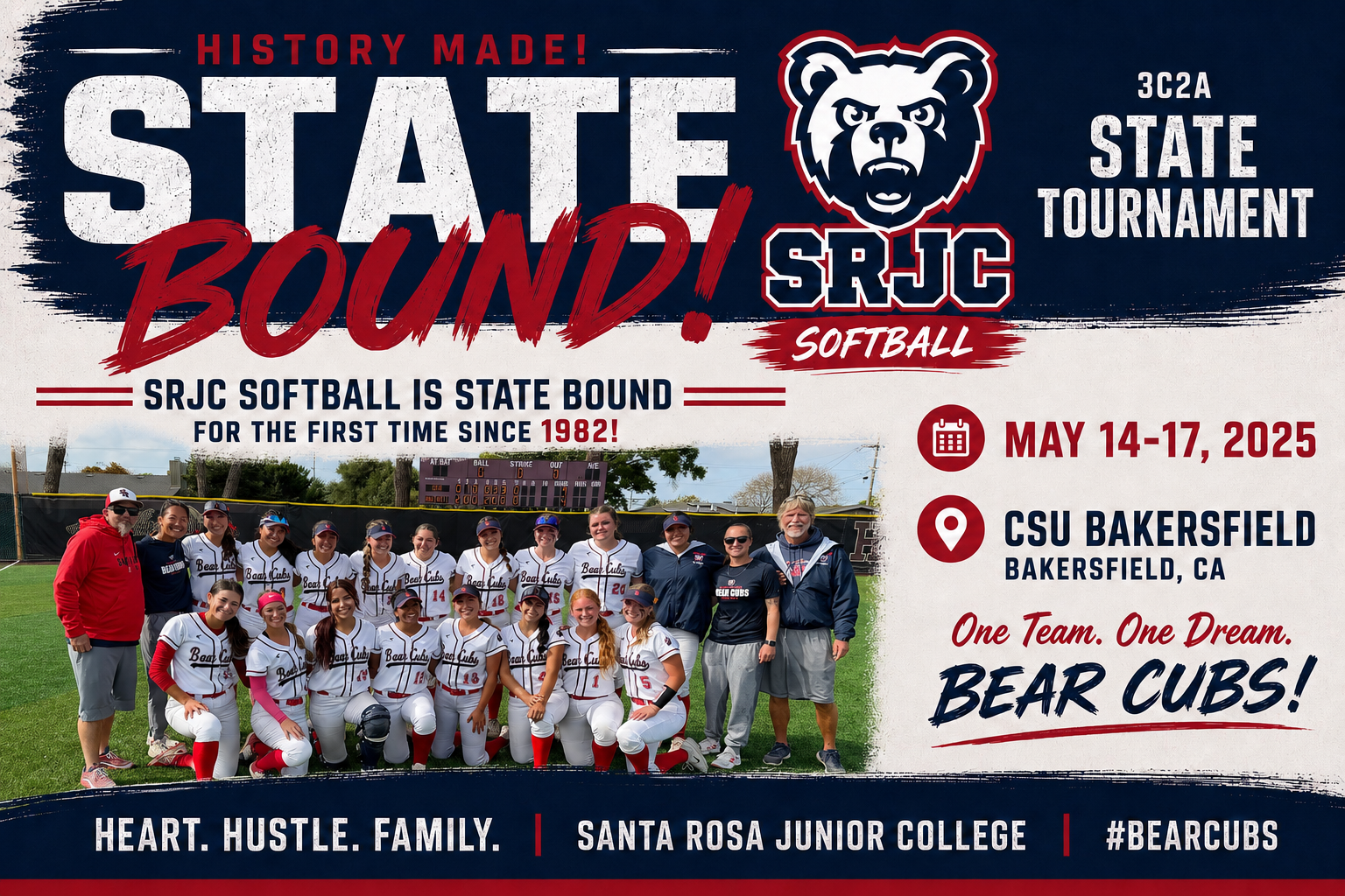 SRJC Softball Headed to State Tournament for First time Since 1982!