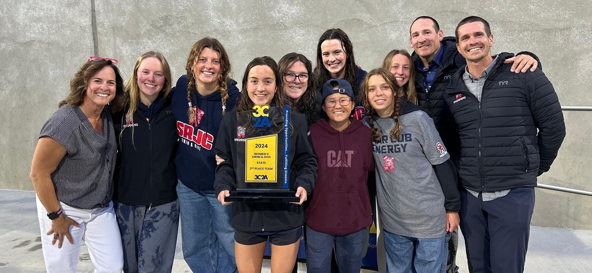 SRJC Women's Swim & Dive Take 2nd at State Meet.